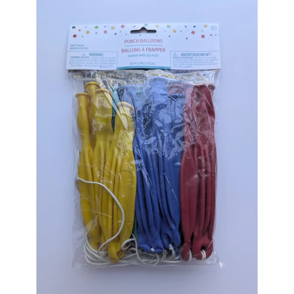 Punch‎ Balloons Astd Color Latex 16CT